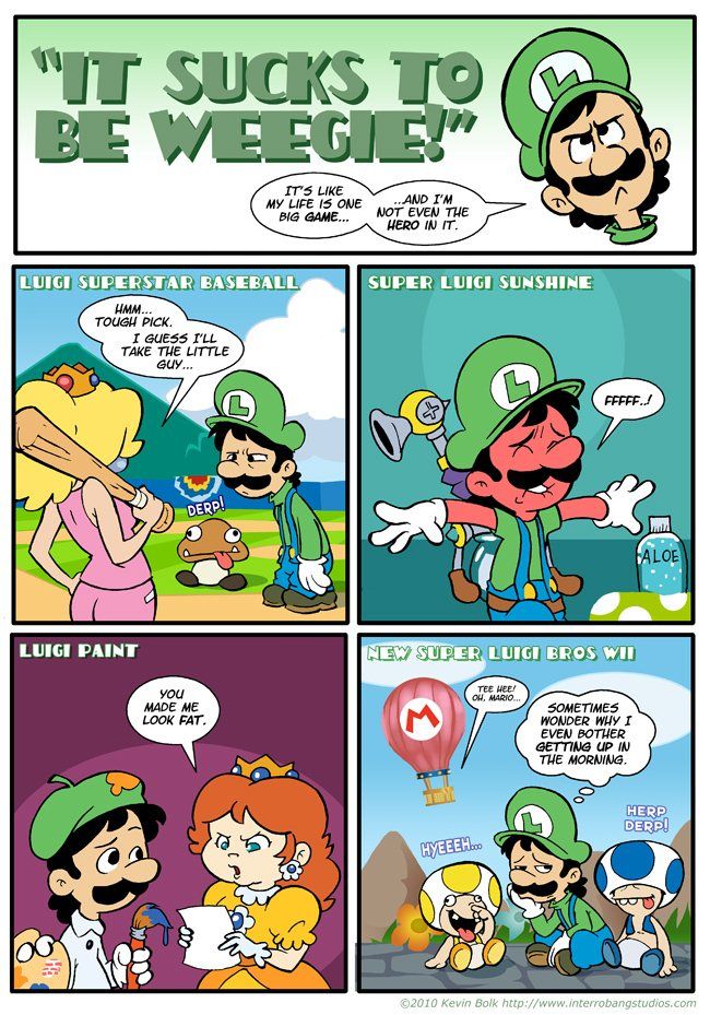 Super Mario- It Sucks to be Weegie page 1