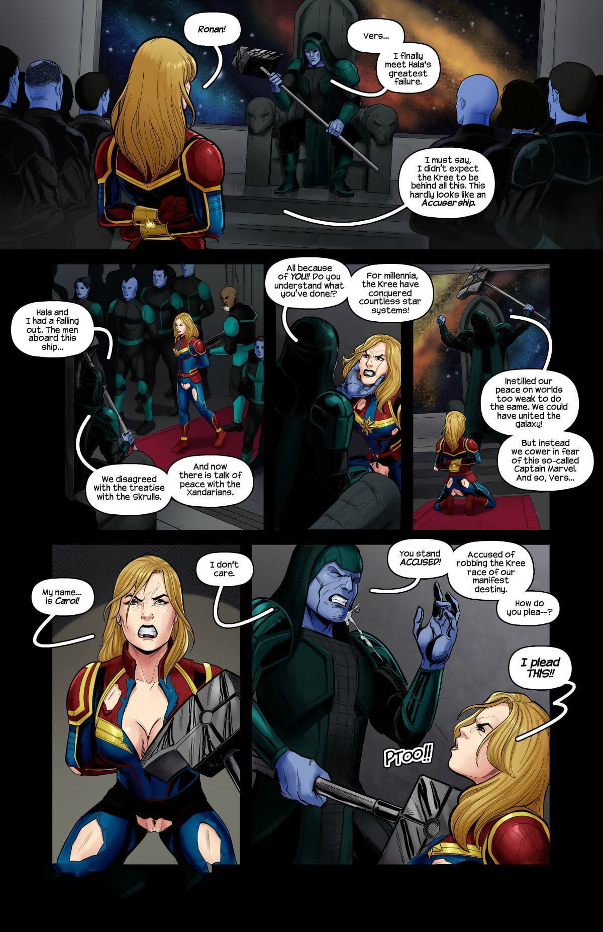 Tracy scops el capitán Marvel acusado page 1