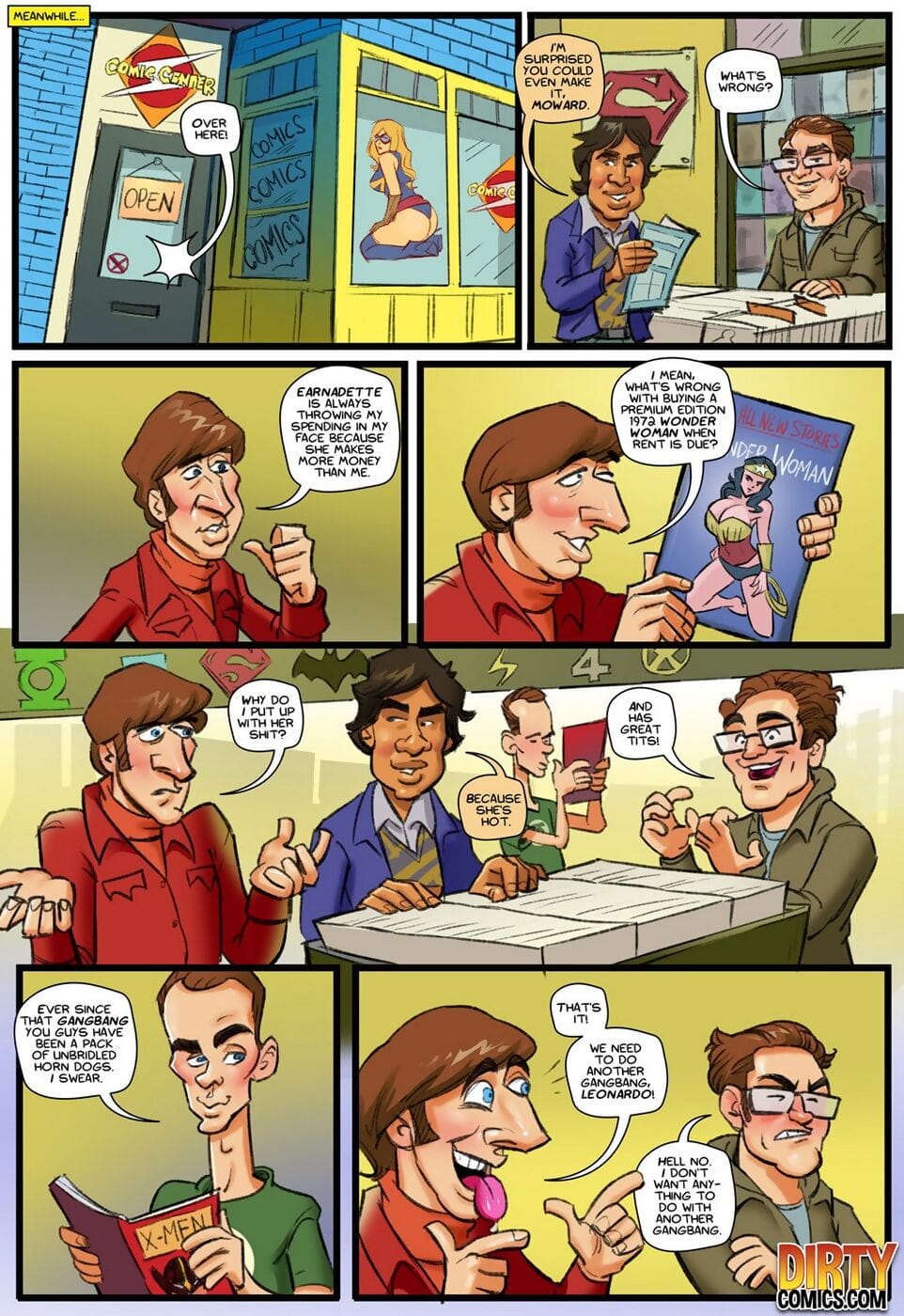 Dirtycomics- Moose – The Big Gang Bang Theory 2 page 1