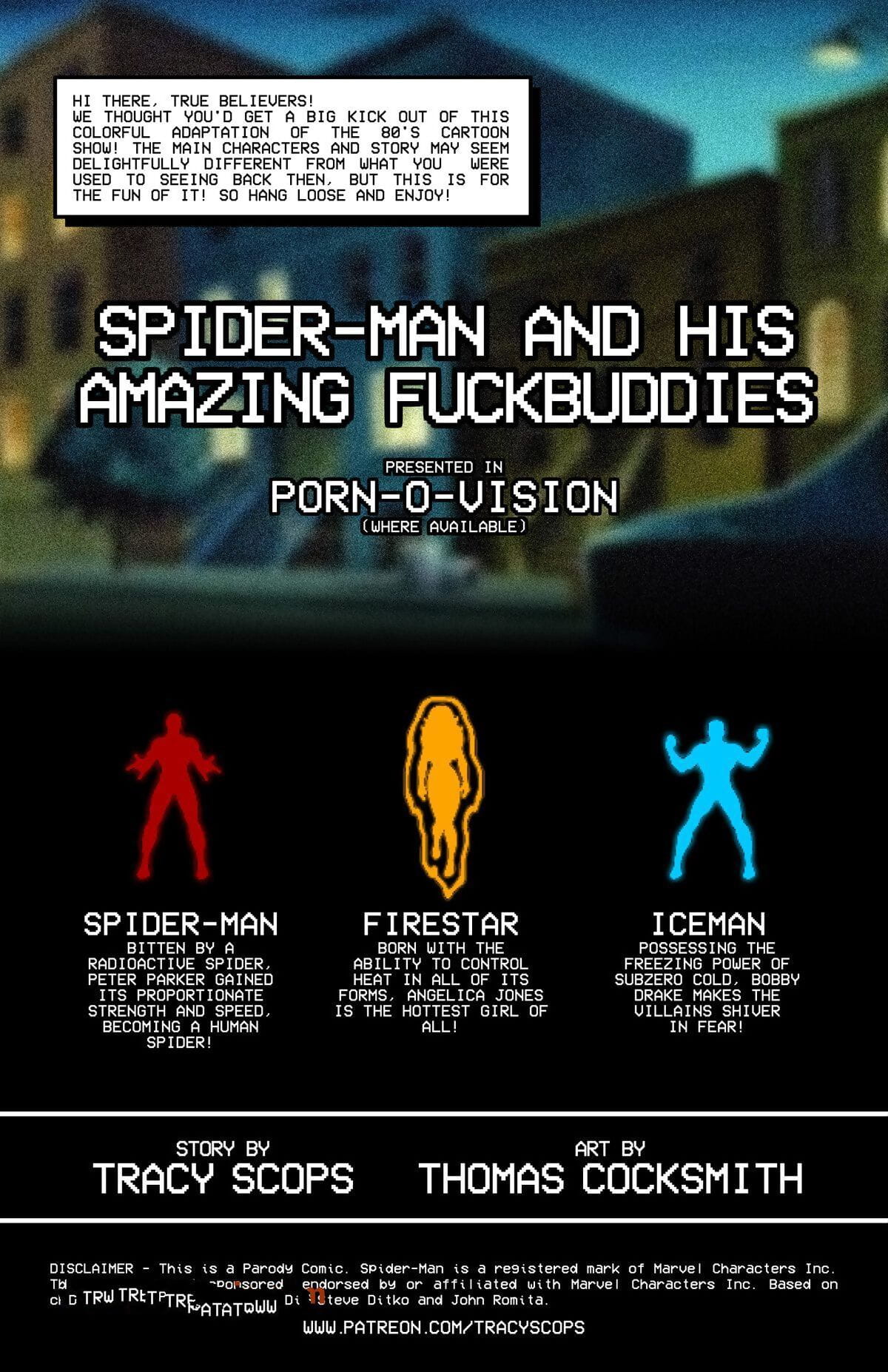 Tracy Scops- Spider-Man And His Amazing Fuckbuddies page 1