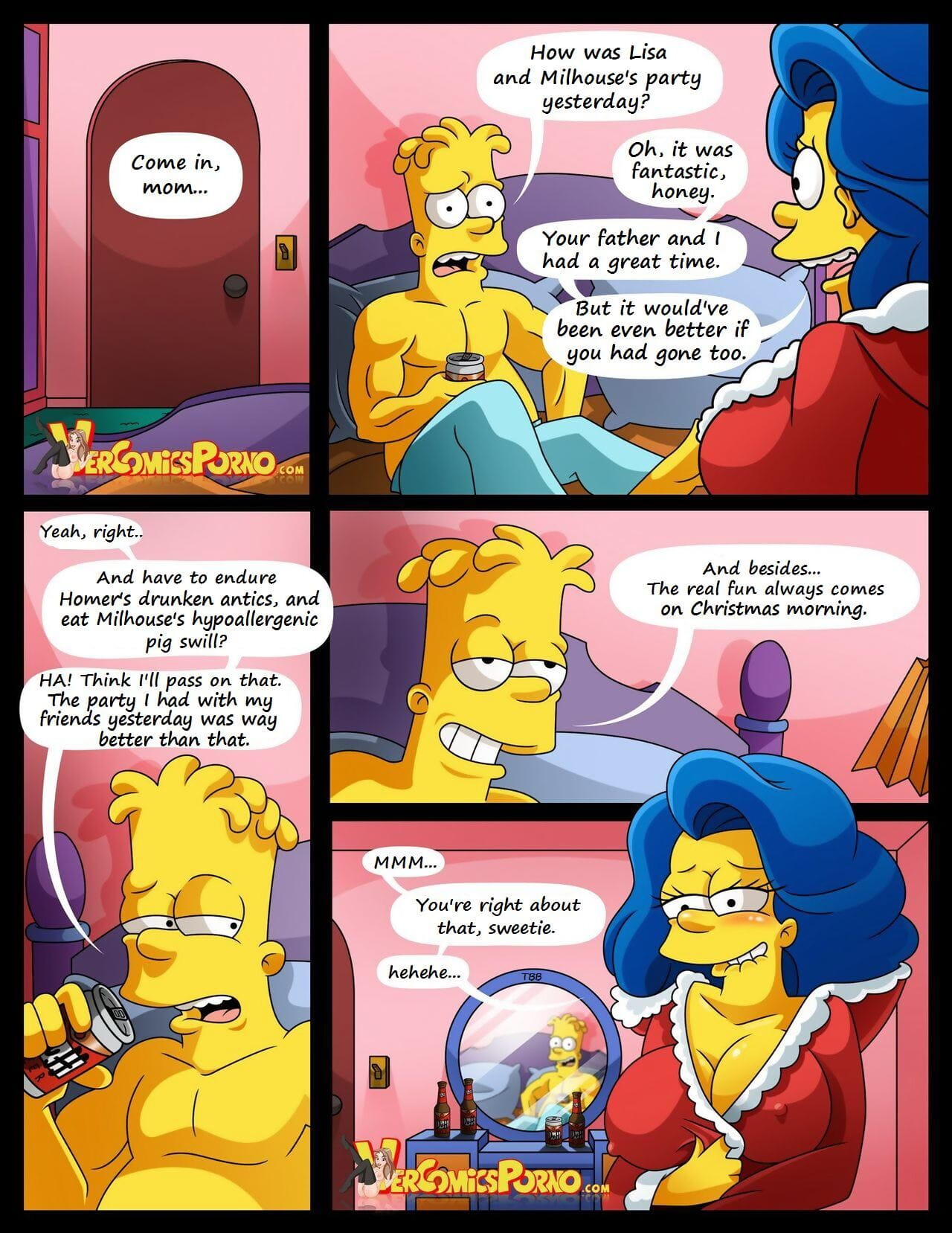 những simpsons sữa trắng Giáng sinh page 1