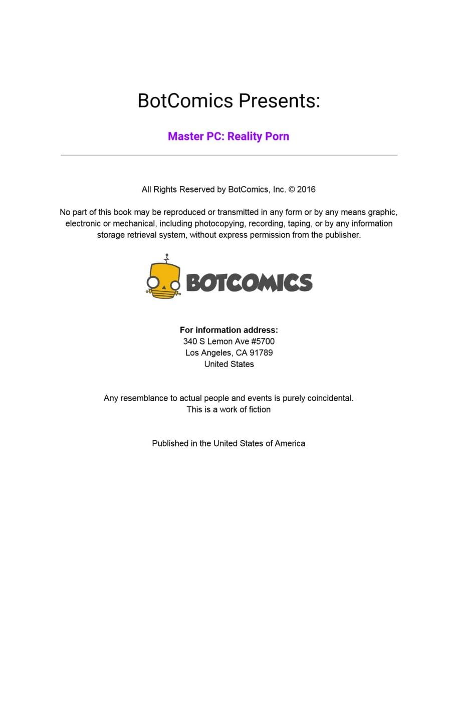 Bot- Master PC – Reality Porn Issue #2 page 1