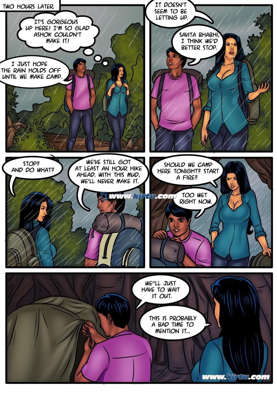 سافيتا bhabhi: التخييم في على البرد page 1