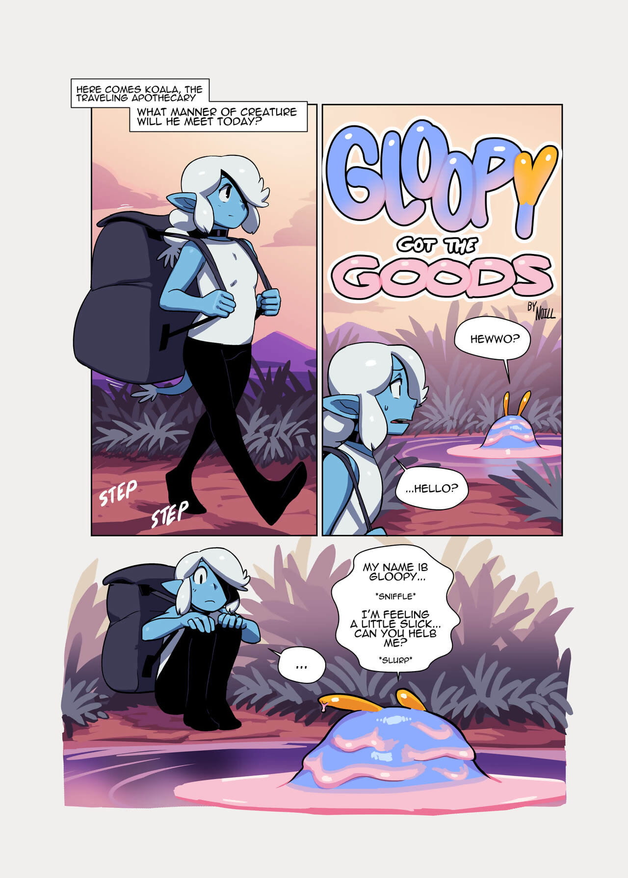 Marina and Gloopy Combo Comic page 1