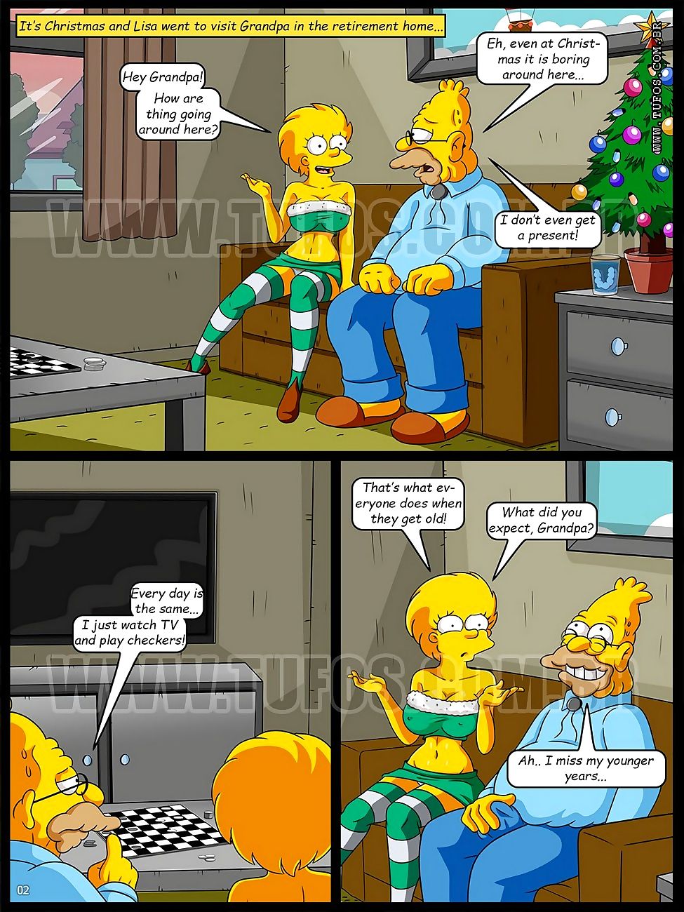 В Симпсоны 10 Рождество в В retirâ€¦ page 1