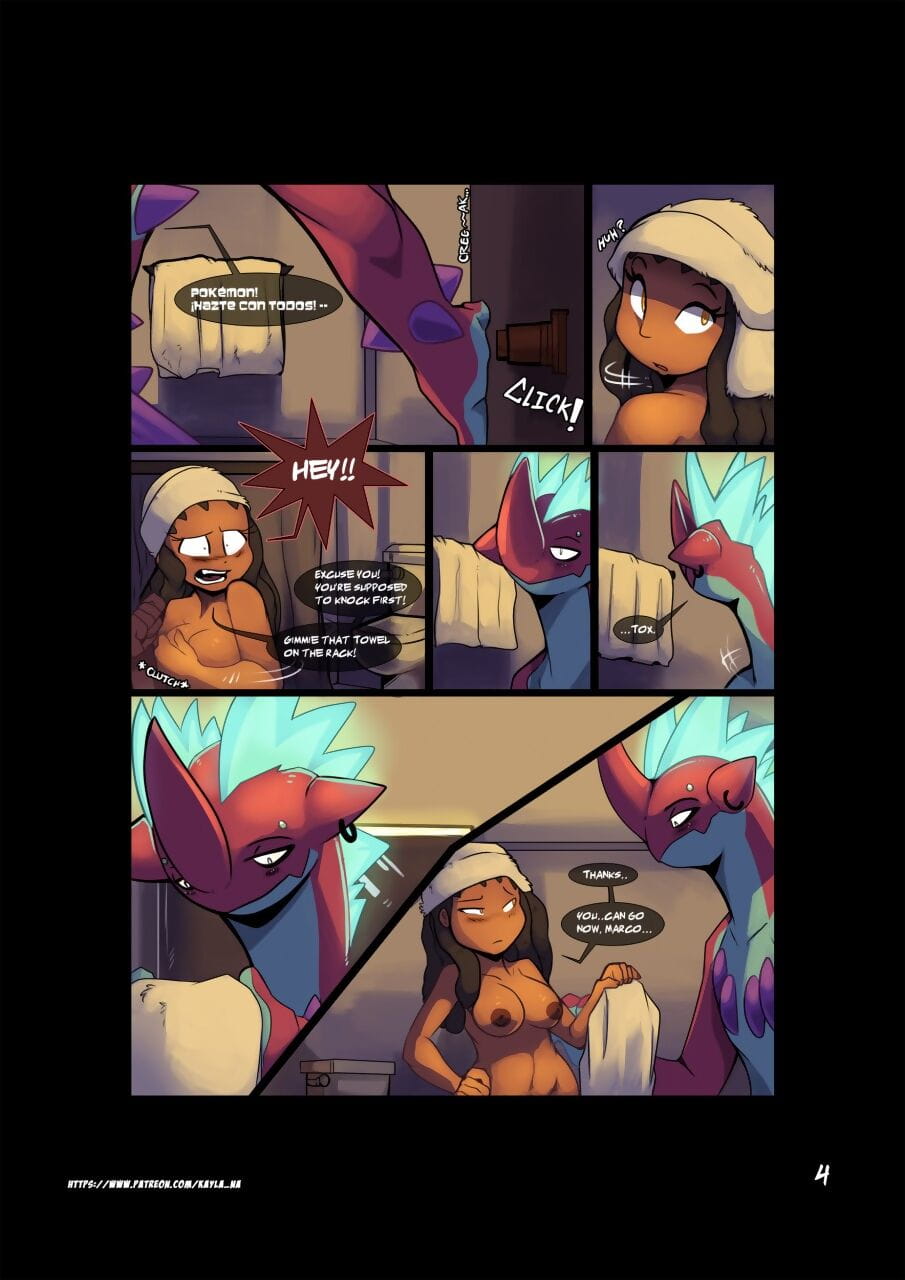 Pokemon เคย์ล่า นา – ร้อนแรง อาบน้ำ page 1
