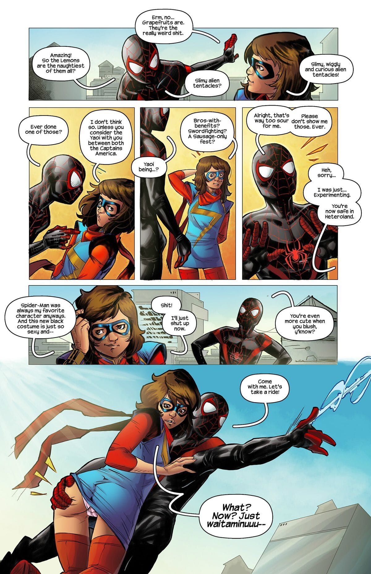 Трейси совка ms.marvel Человек-паук 001 – bayushi page 1
