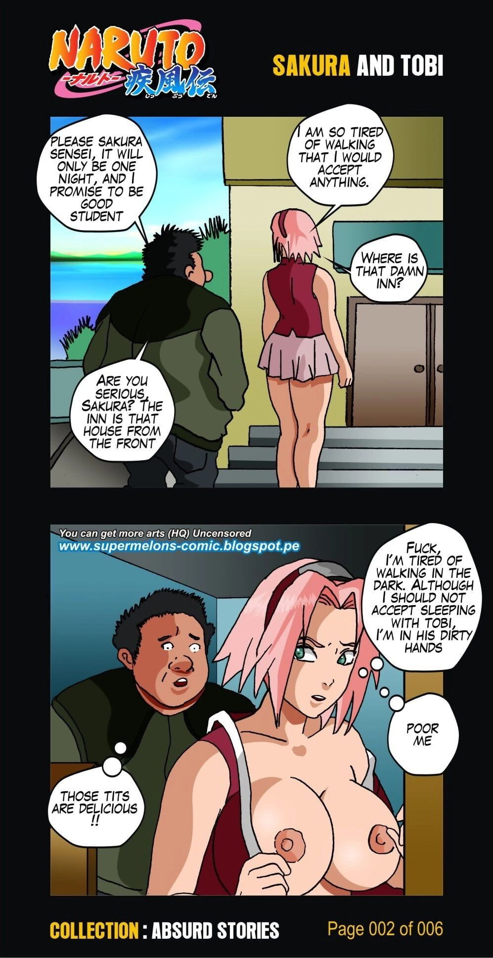 Naruto Absurd Geschichten Sakura und tobi page 1